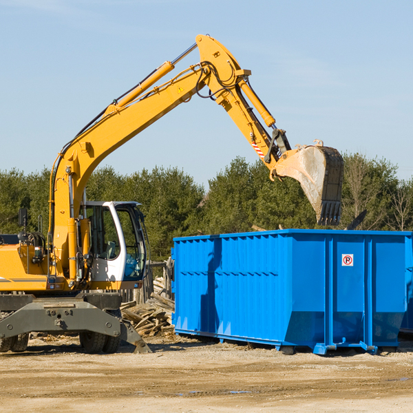 can i choose the location where the residential dumpster will be placed in Dunlap Tennessee